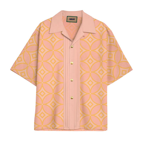 Pleated Silk Shirt