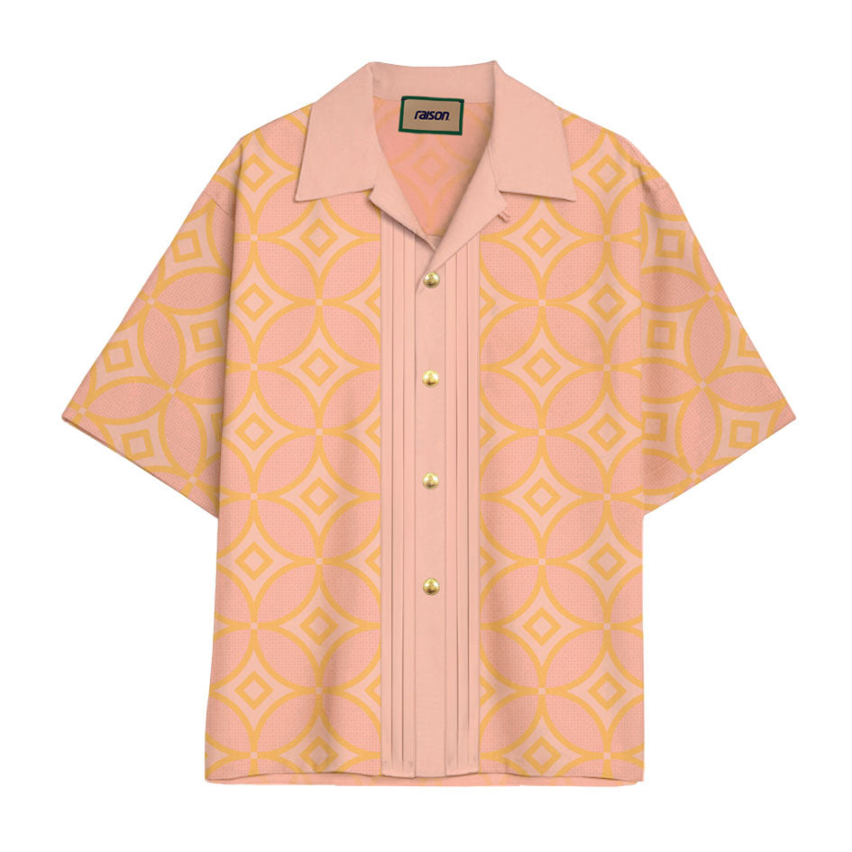 Pleated Silk Shirt